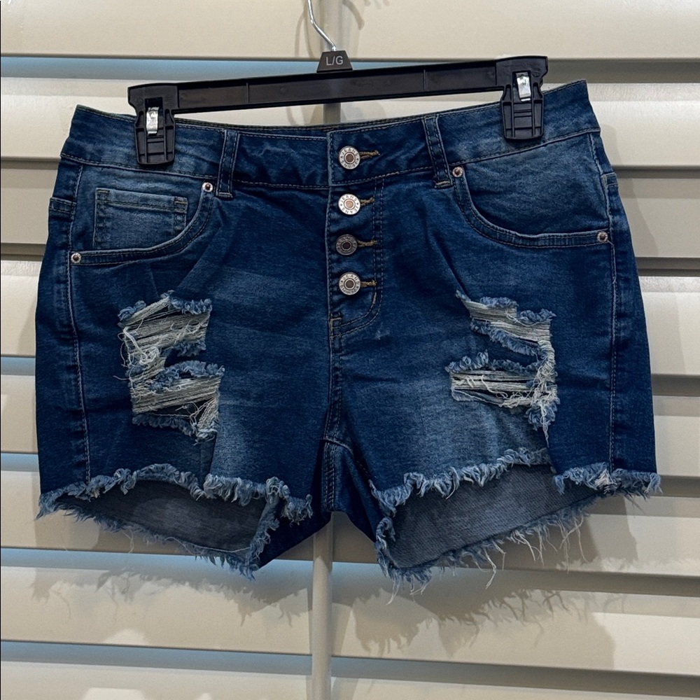 Distressed Denim Women Shorts